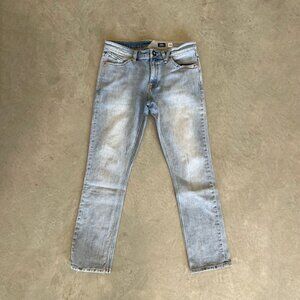 Volcom Vorta Slim Straight Blue Jeans 34x32